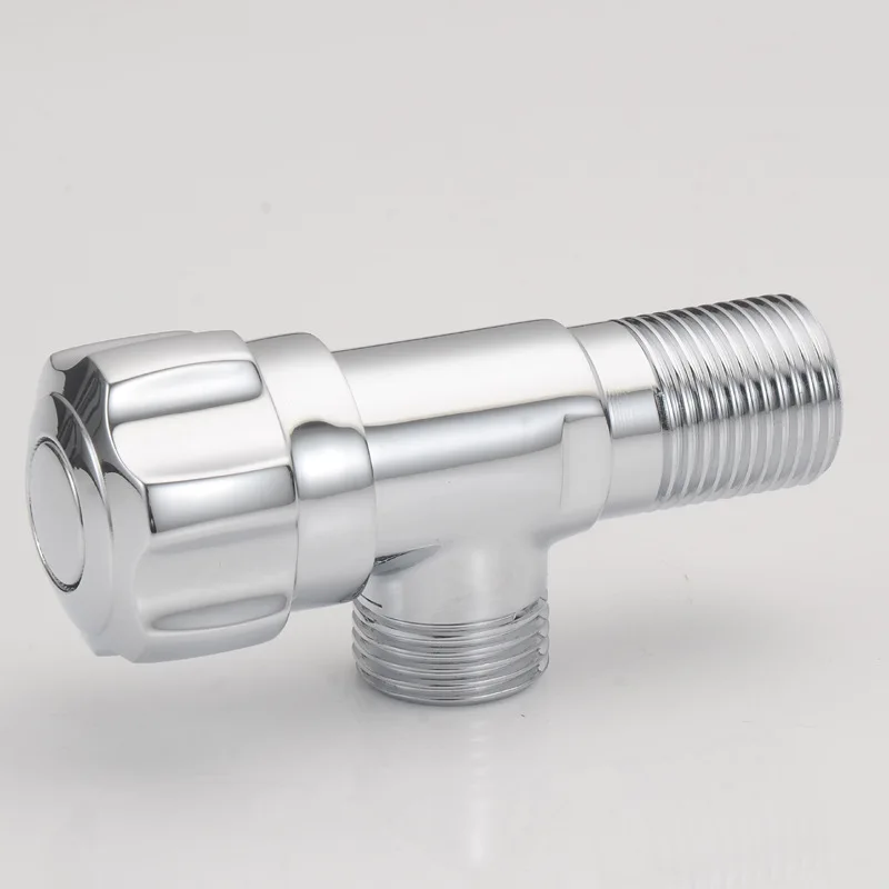 Factory New Design Single Cold Brass Two Way 90 Degree Toilet Angle Valve Faucet Bathroom Customized Angle Valves