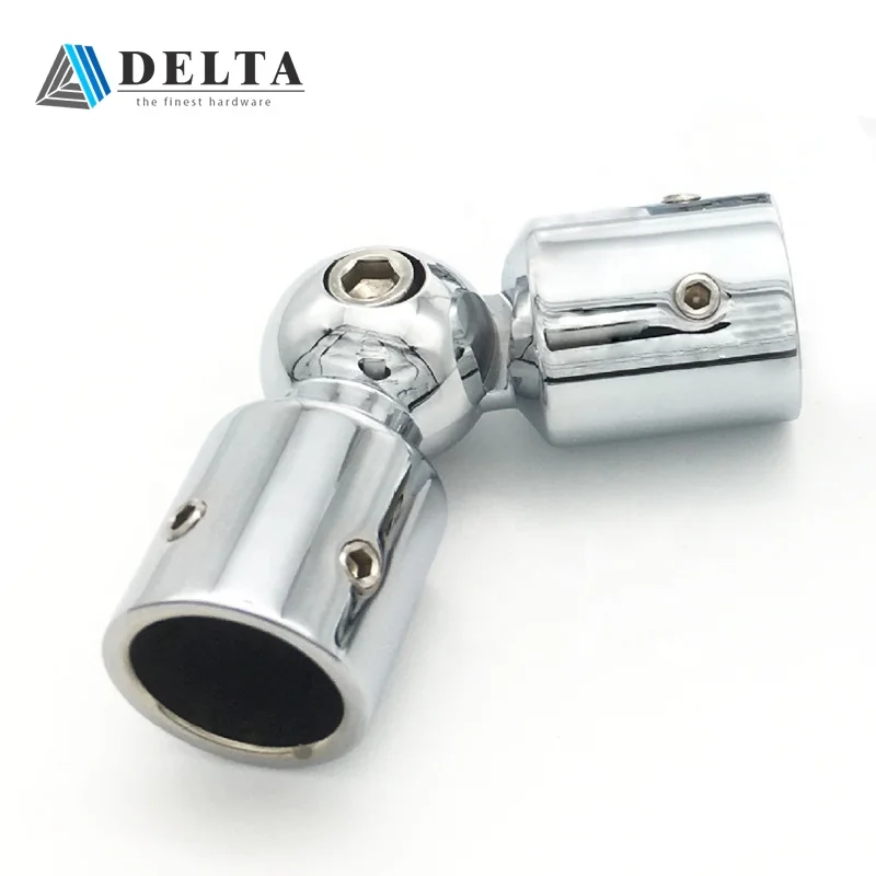 Supply stainless steel 180 degree glass tube connector flange