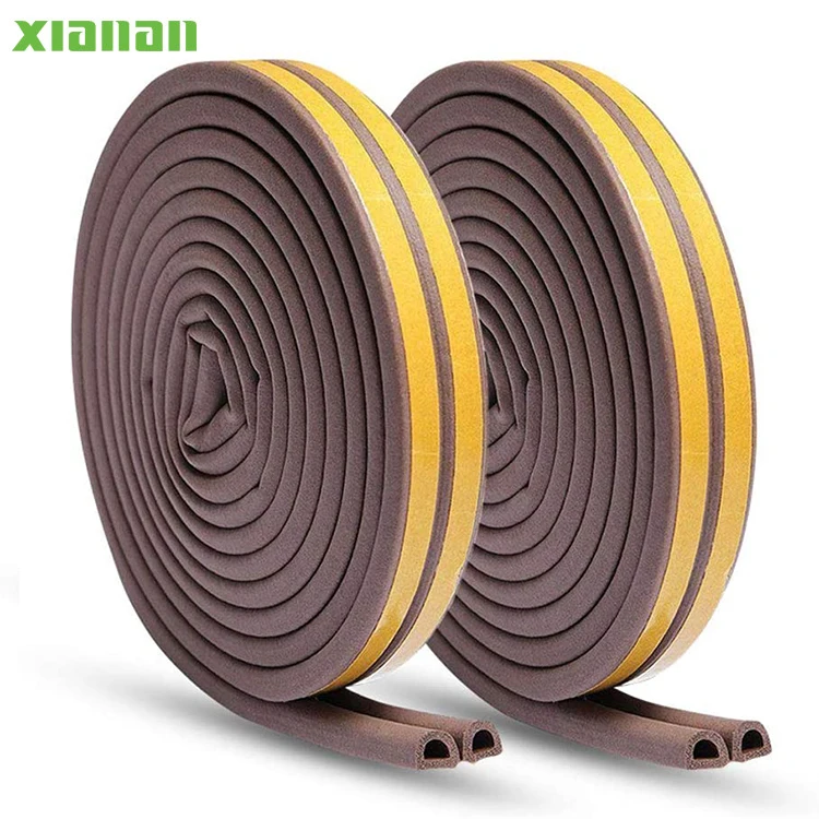 Adhesion weather strip E V I D Shaped Door Sealing anti-collision sealing strip sliding glass door seal