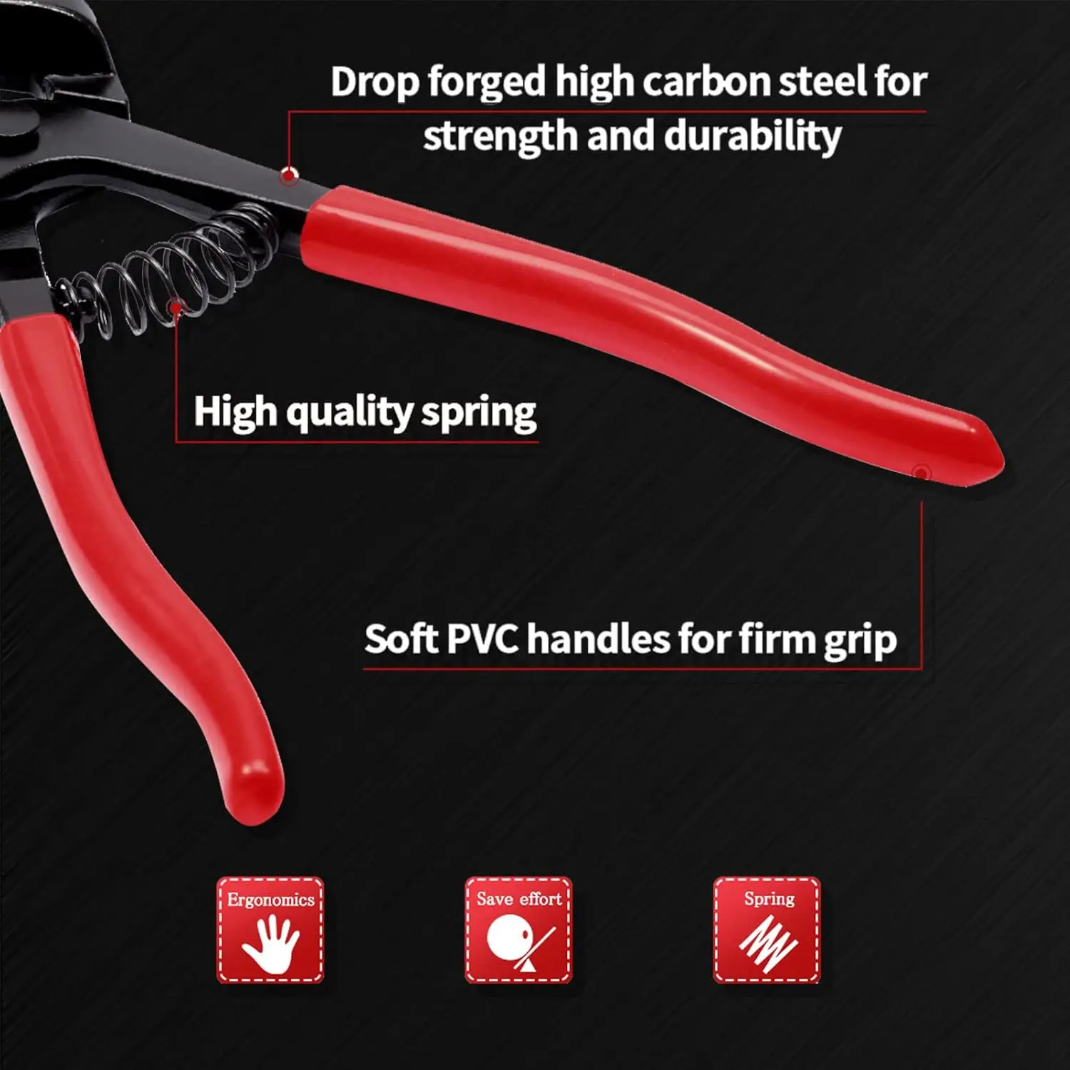 Peaktop  Tile Nippers for Ceramic Tiles 8 Inches Mosaic Cutter Pliers
