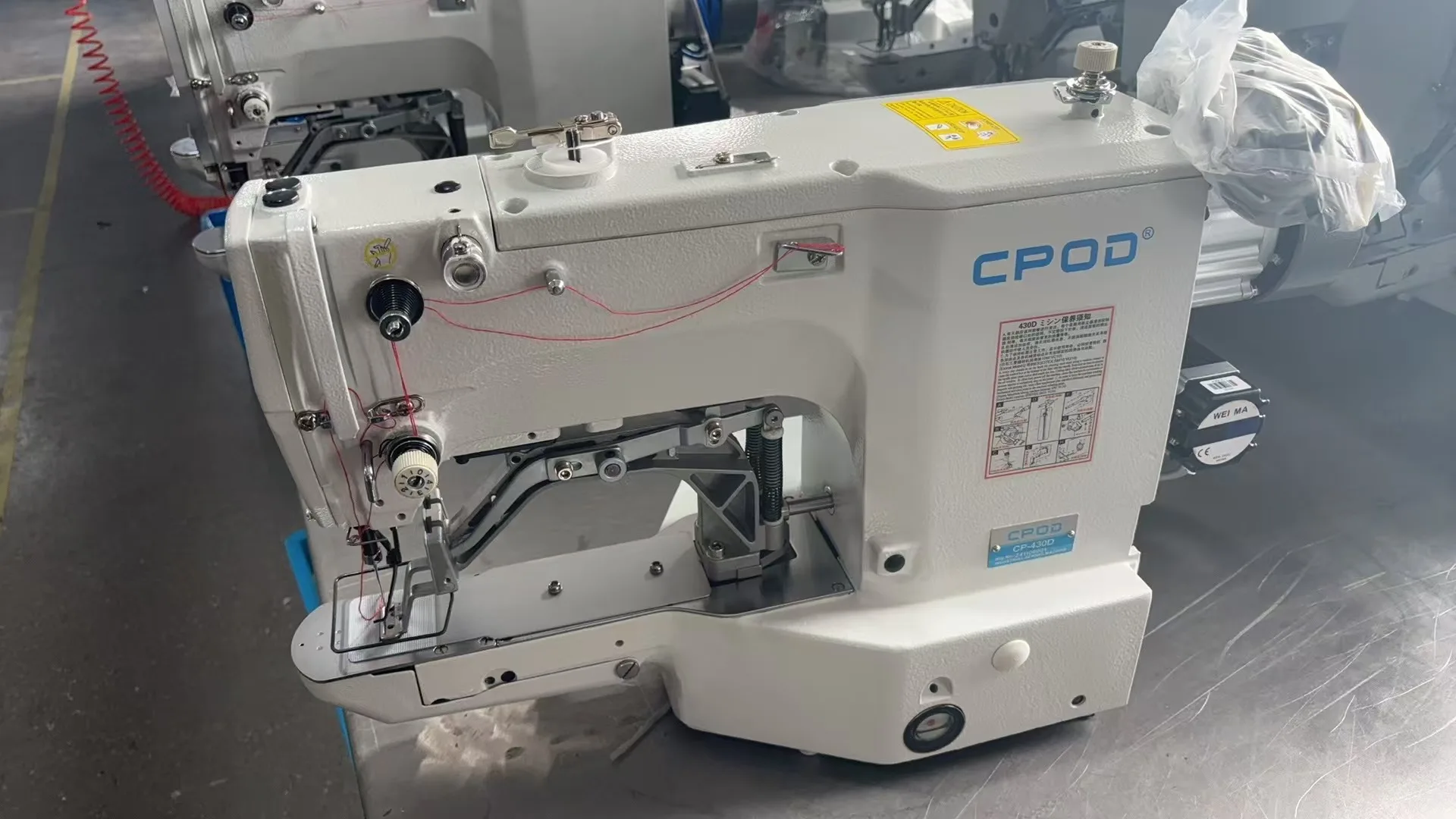 QK-430D Brother  stsytern Button System Clothing Machinery high speed electronic bar-tacking Industrial Sewing Machine