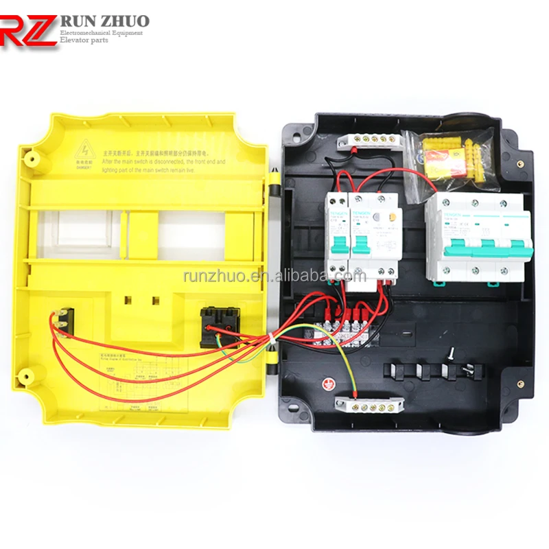 Elevator Parts Elevator Machine Room Distribution Box Brake Switch 63A 100A Cabin Shaft Lighting