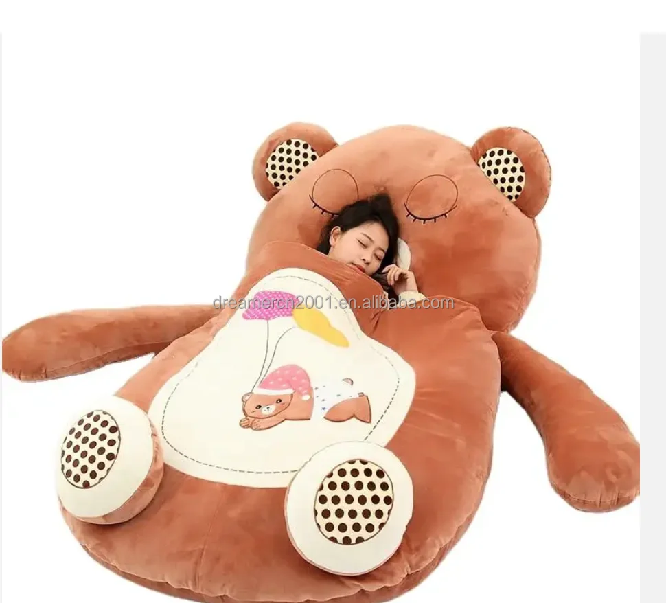 Мягкие Мультяшные милые игрушки в виде животных детская кровать ленивый диван татами кукла спальный коврик Съемный и моющийся