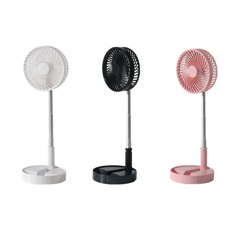 New Arrival Mini Fan Fold Portable Usb Outdoor Standing Table Fan Low Noise Adjustable Rechargeable Desktop Air Cooler Fan