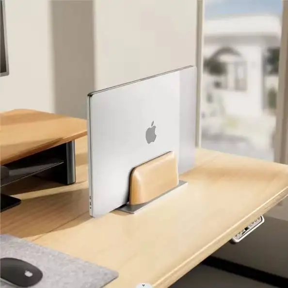 New wood Bracket Laptop Vertical Stand tablet pc desk notebook computer Holder Portable Walnut adjustable Wooden Laptop Stand
