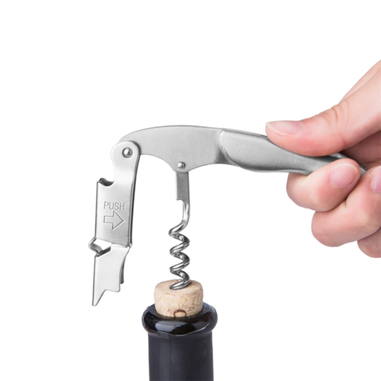 
China manufacturer sale staianless steel portable wine and beer bottle opener corkscrew 