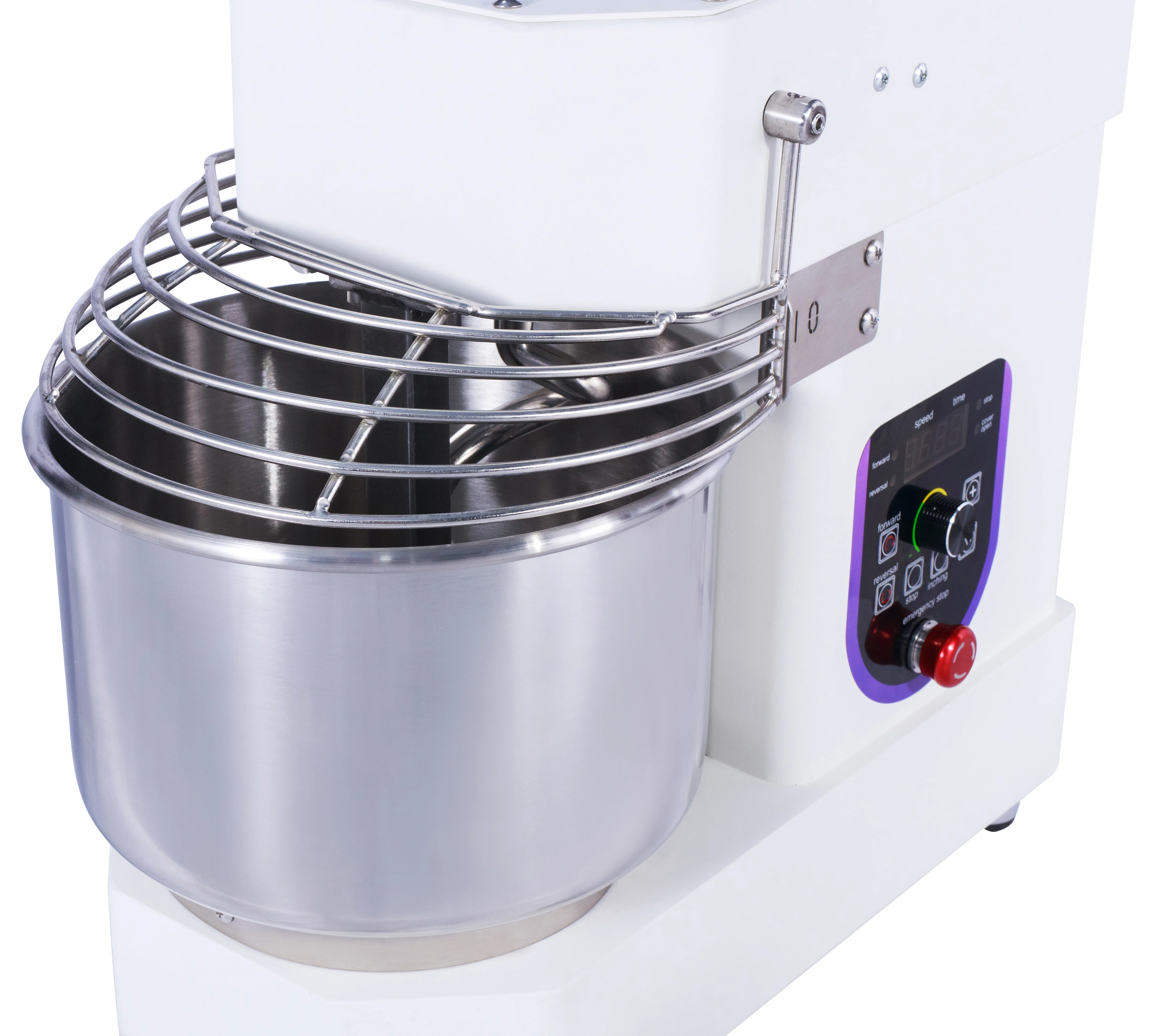 10 Liters Hot Sale Variable Frequency Speed Dough Kneader Machine 4kg Electric Digital Panel Spiral Dough Mixer SWL-10L4