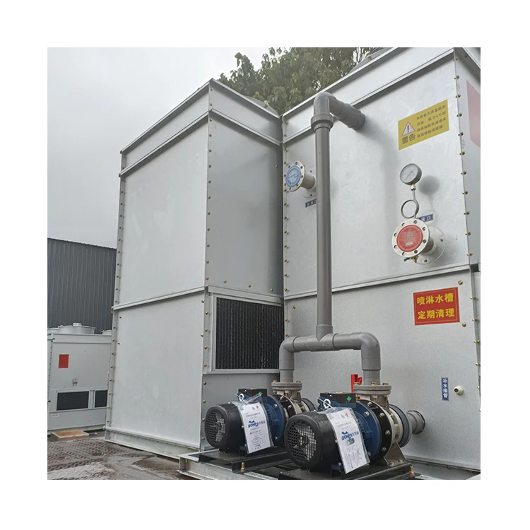 Low Cost Industrial Stainless Steel Evaporative Condenser Water Treatment System  Closed Cooling Tower