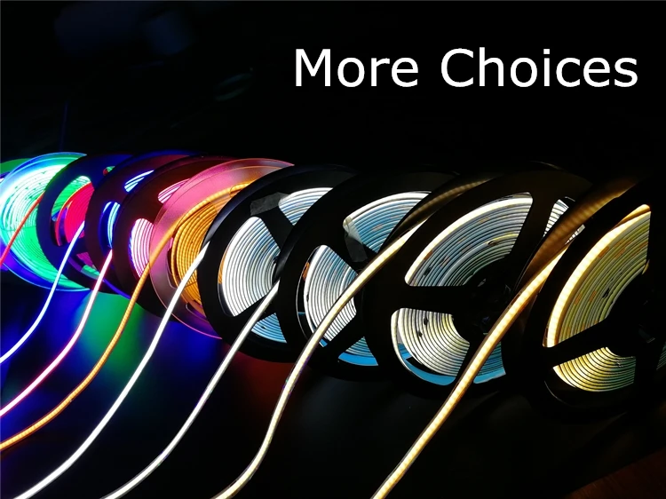 Уличное украшение высокого качества 12 в 24 В 576 светодиодов/м IP20 IP67 IP68 RGB COB умная Светодиодная лента