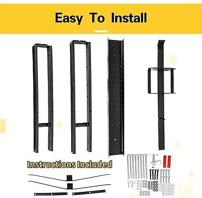 Motorcycle Dirtbike Carrier Tilt Hitch Mount Rack Ramp For 2019-2022 Ford Ranger