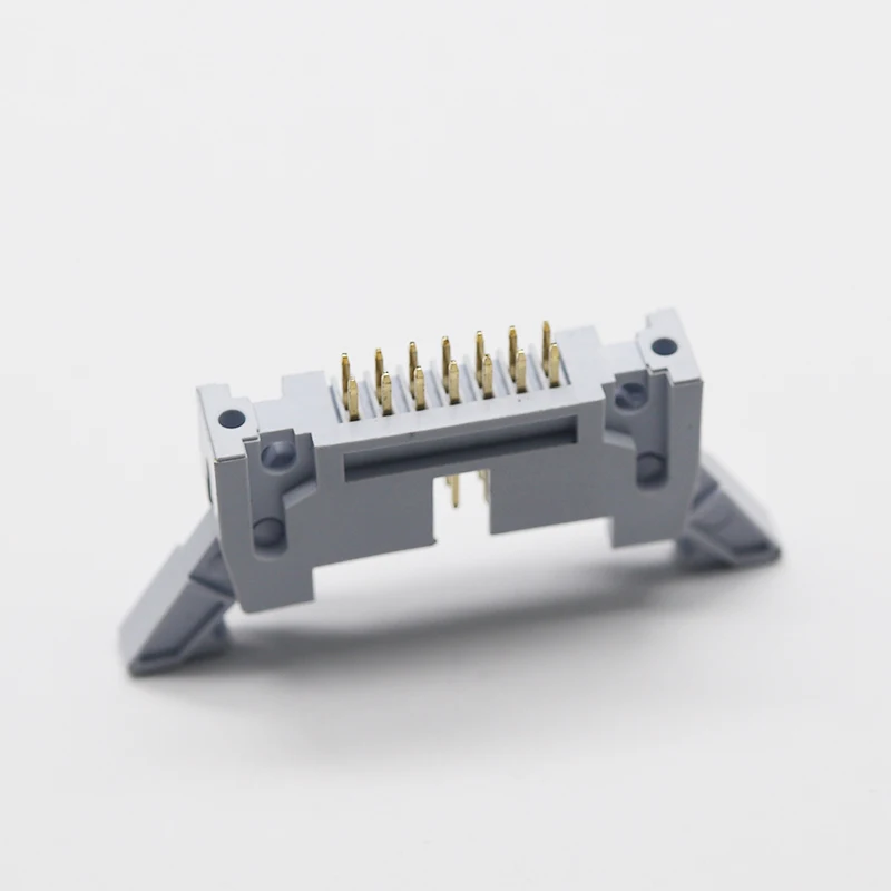 straight 2.54mm spacing height 27.5mm shrouded Ejector header for PCB board latched bo 2.54mm pitch ejector header connector