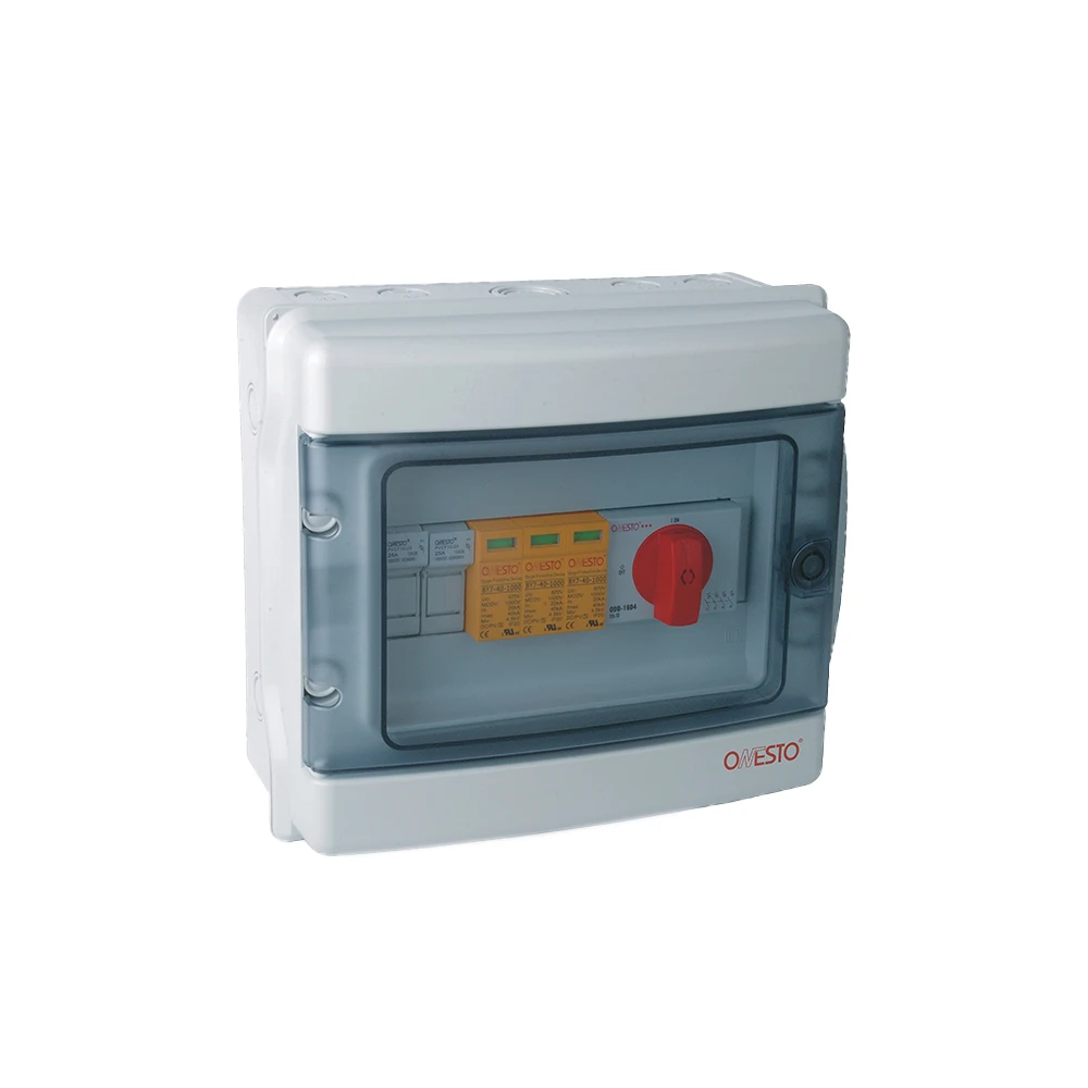 solar electrical junction box ip68 waterproof pv array combiner box 16A 1000V solar dc combiner box