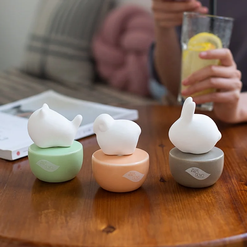 Eco-Friendly Ceramic Pets Shape Aroma Reed Diffuser