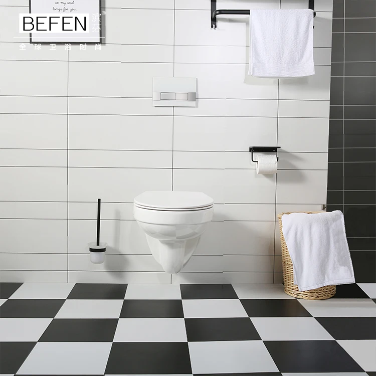 Professional design bathroom wc wall hung toilet rimless and washdown