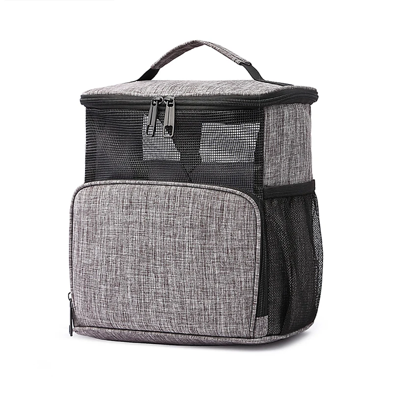 Cheap waterproof mesh bath shower makeup organizer bag travel kit cosmetic toiletries bag