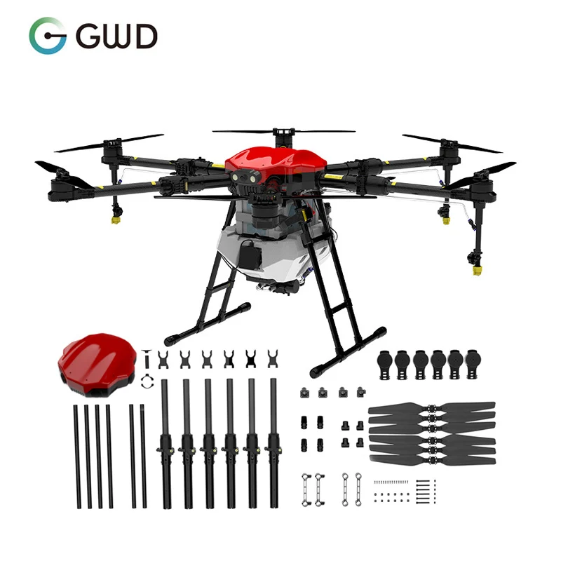 Hot Sale Farming Camera Drone Water Bottle Portable 4 Axis Agricultural GPS 5l 10l 16l 20l 30l 50l Spraying Drone eft Drone AG