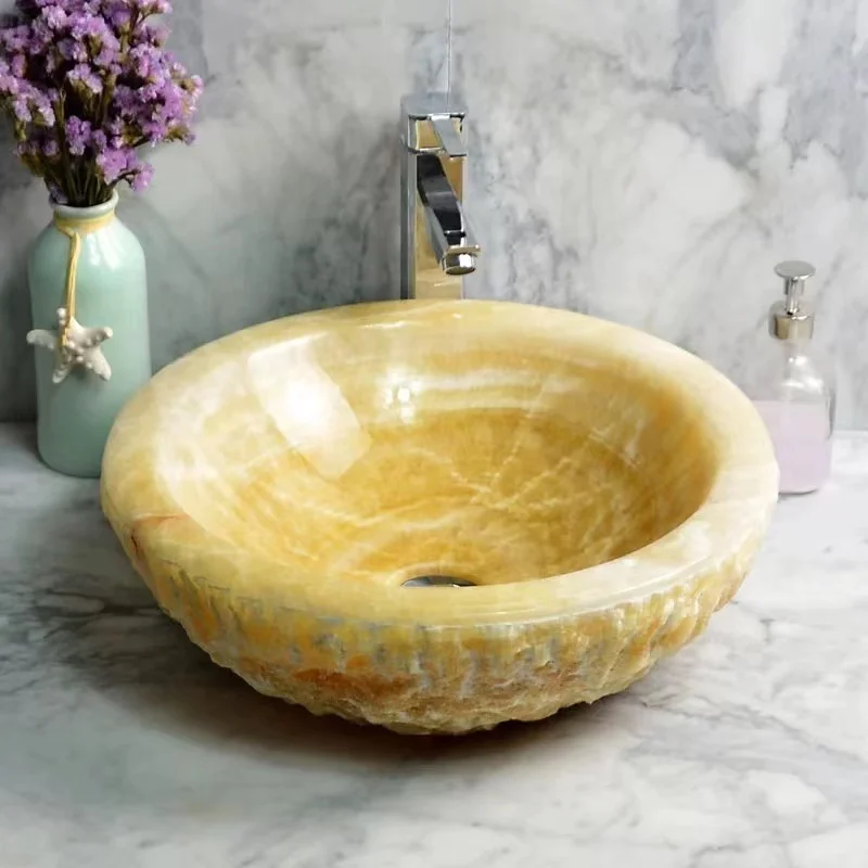 Natural Stone Sink Black Granite Stone Bathroom Sink Hand Basins for Sale