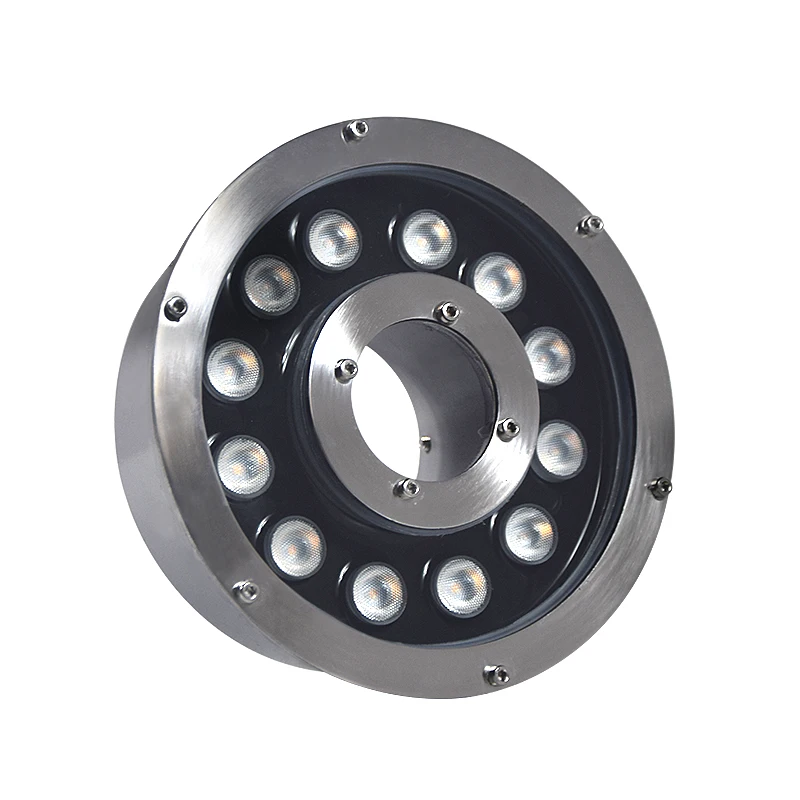 Waterproof Outdoor Pool Ring Water DMX Ip68 316Ss Led Fountain Light With Donut Shape