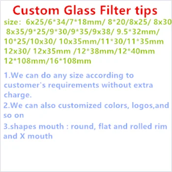 Different tastes Different shapes Design Glass Cigar Tips For Health