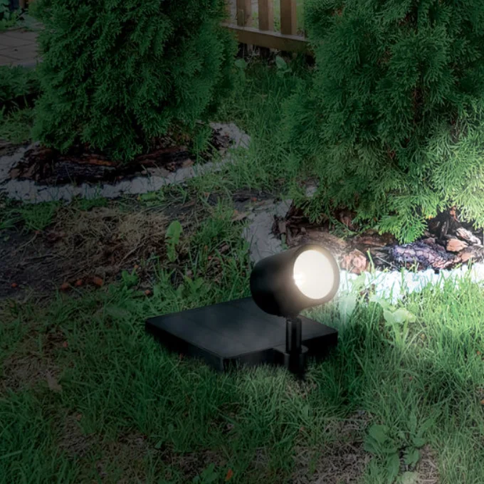 black stainless steel motion sensor hot selling garden exterior outdoor waterproof solar lawn light