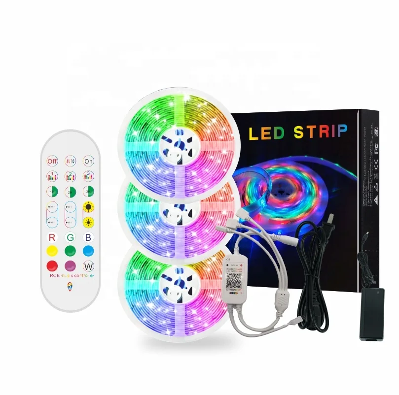 Набор RGB светодиодных лент музыкальный контроллер IP20 IP65 12 В SMD5050 светодиодная