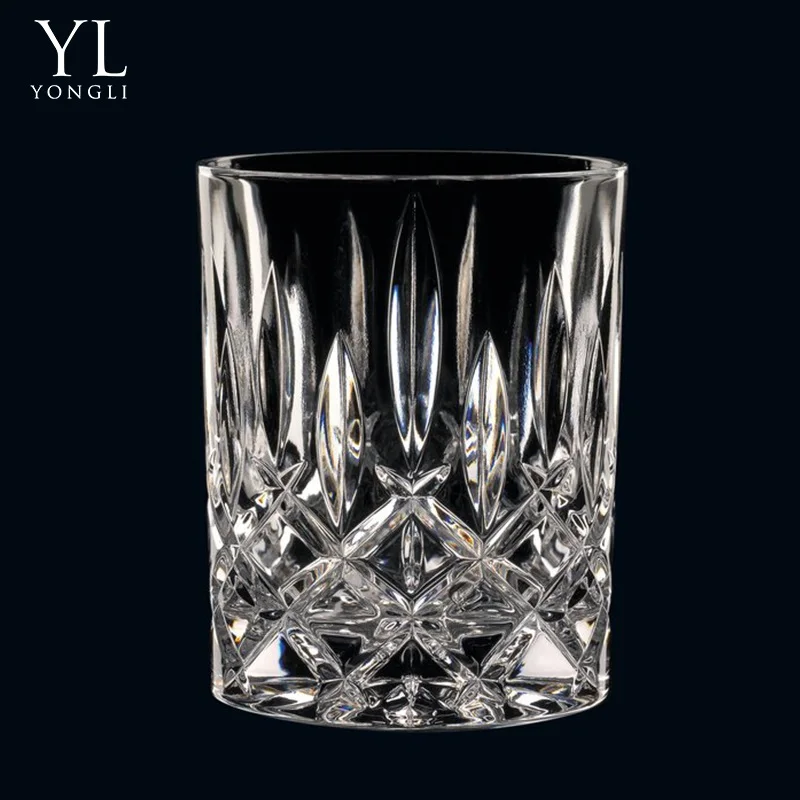 Old Fashioned 300 ml 10 Oz Lead free Liquor Drinking Cup Engraved Rocks Glasses Custom Whiskey Glasses With Gift Box