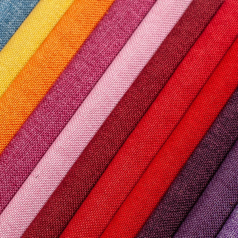 Wholesale polyester and linen thick soft and hard bag sofa fabric, linen cloth, cotton, linen canvas fabric, linen cloth