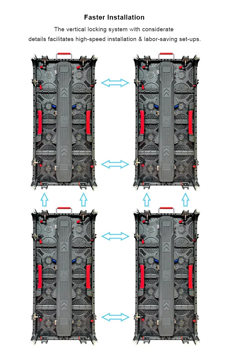 Indoor P2.6 P3.9 Church Stage Backdrop Seamless Rental Led Display Panel Video Wall Panel Support Truss Led Rental Screens