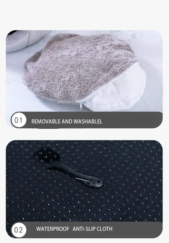 
BRIGHT PLUS Cat House Bed, Winter Warm Nest Soft Foldable Sleeping Mat Pad Cozy Kitten Cave Cute Pet Tent Beds for Cats Puppy 