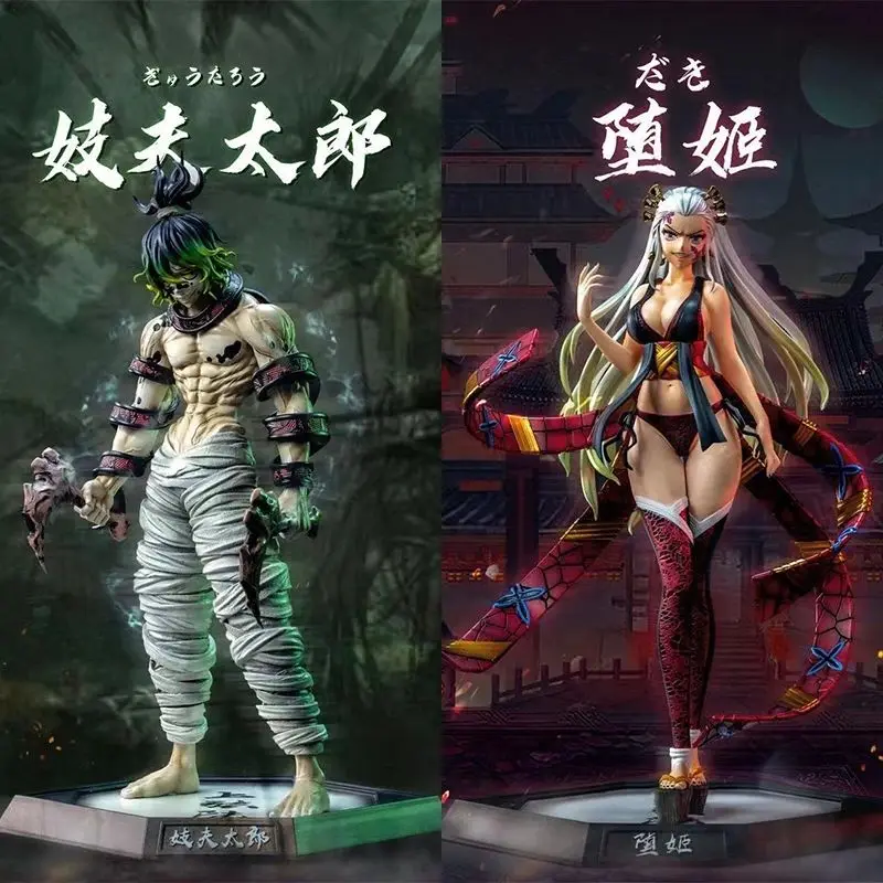 9 Styles 30CM Action Figures Demon Slayer Kimetsu no Yaiba Sabito Daki Hashibira Inosuke Uzui Tengen Toys PVC Anime Figure