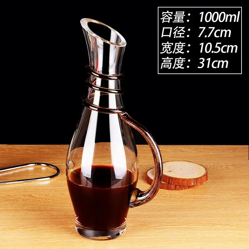glass bottle wine decanter poure with glass stopper