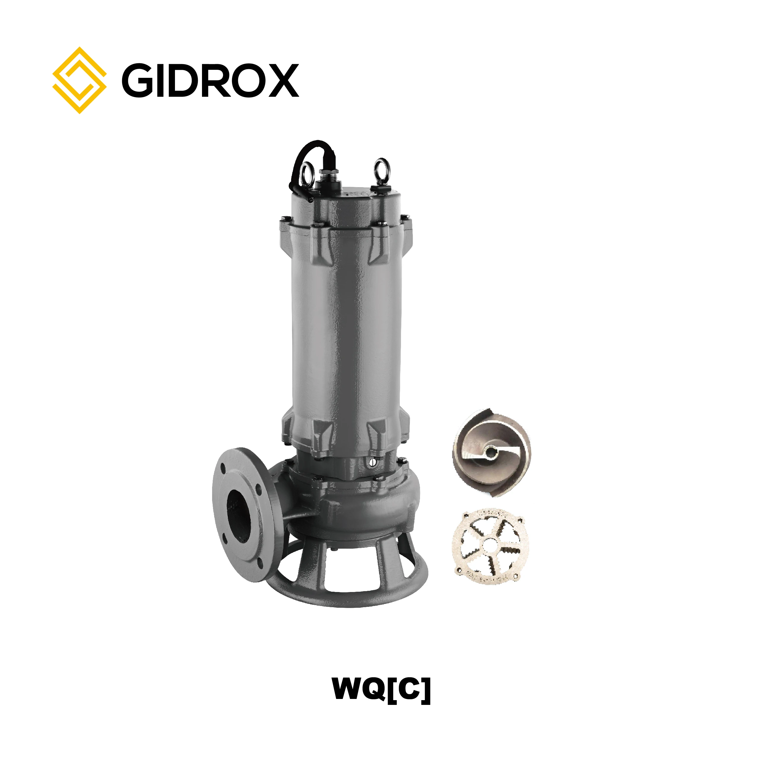 Heavy Duty 380V Dirty Water Draining Cast Iron  Sewage Pump with Cutter Impeller Submersible Sewage Pump Price