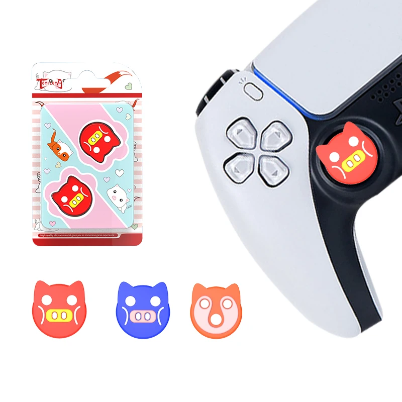 PS4 PS5 Thumb Grip c a ps для XBOXONE Playstation4 NS Switch Pro контроллер Джойстик C p силиконовый резиновый индивидуальный