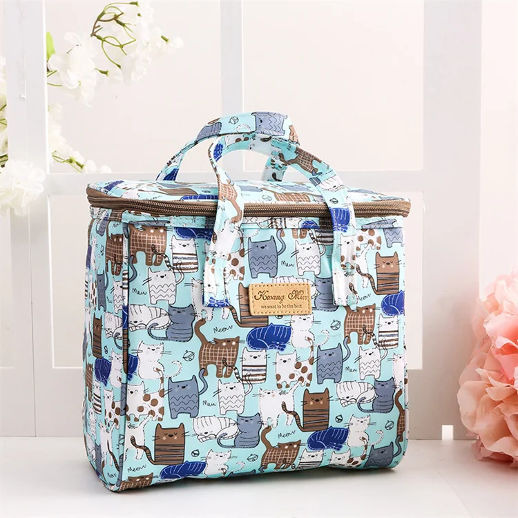 Manufacturers Wholesale New Waterproof Canvas Portable  Custom School Cooler Lunch Bag