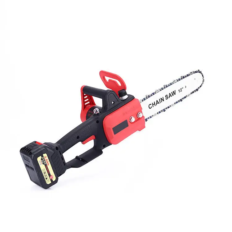 12 inch dual battery chainsaw electric free chain saw handheld  logging chainsaw portable lithium battery chainsaw