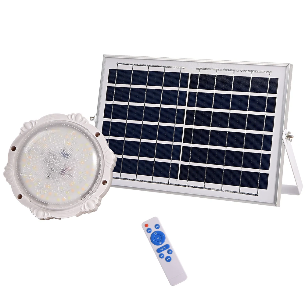 50W Material ABS Solar  Warm White Wall Ceiling Indoor Lamp Light house for Garden Wall House