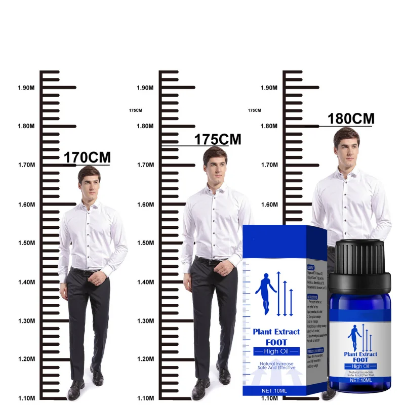 Private label Natural Plant Safe Effective Promote Bone Growth Massage Oil Height Increasing Growth Oil