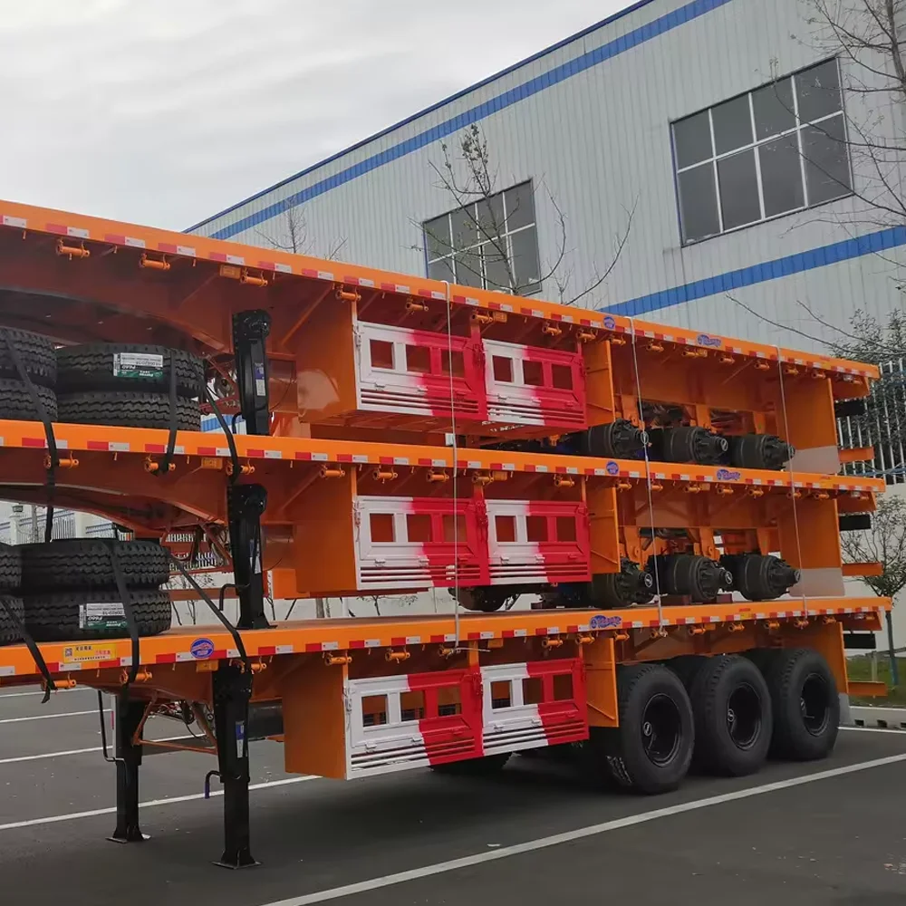OYJD Truck Professional flatbed trailer for skid steer 5 ton wrecker truck isuzu tow truc flatbed utility trailer