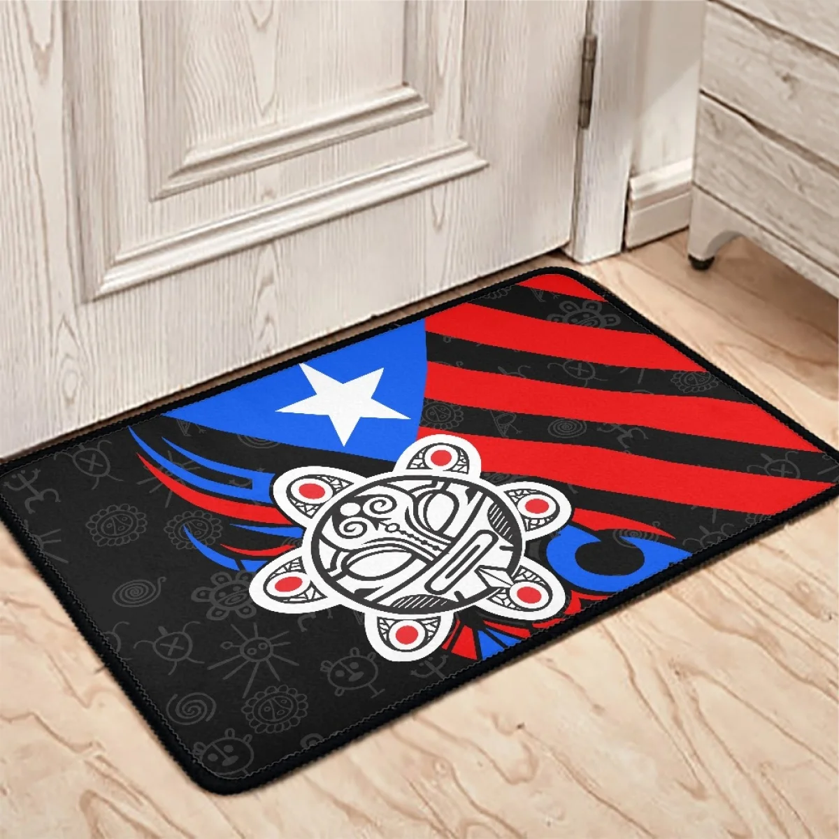Пуэрто-Рико коврики для гостиной туалета печать по запросу нескользящий прочный дверной коврик уличный пользовательский ковер спальни кухни