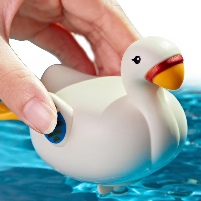 XST For Toddlers Wind-up Swan Tub Swimming Bathroom Animal Plastic  Baby Wind up Bath Toys
