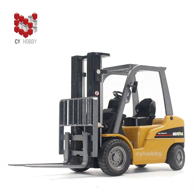Huina 1717  1:50 die cast forklift truck static model construction truck series