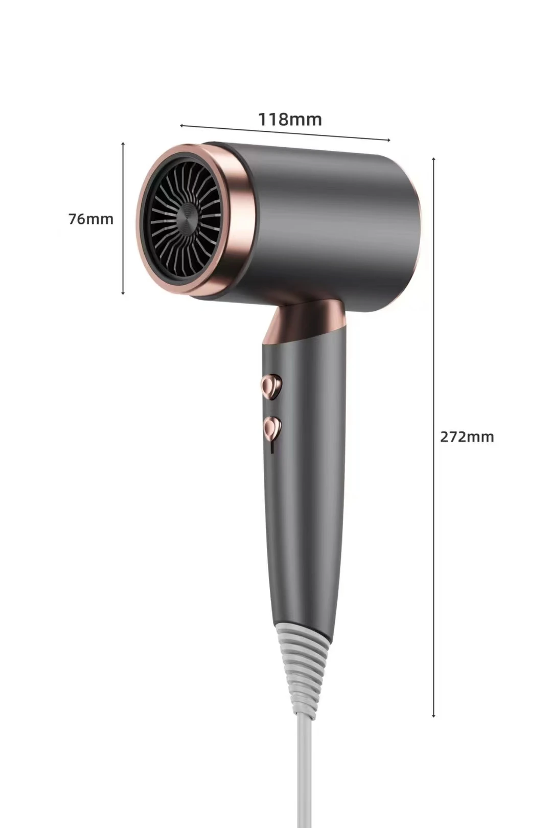 High wind hair care 2400w high power hair dryer blue light care quick drying automatic power off protection 2024 new product