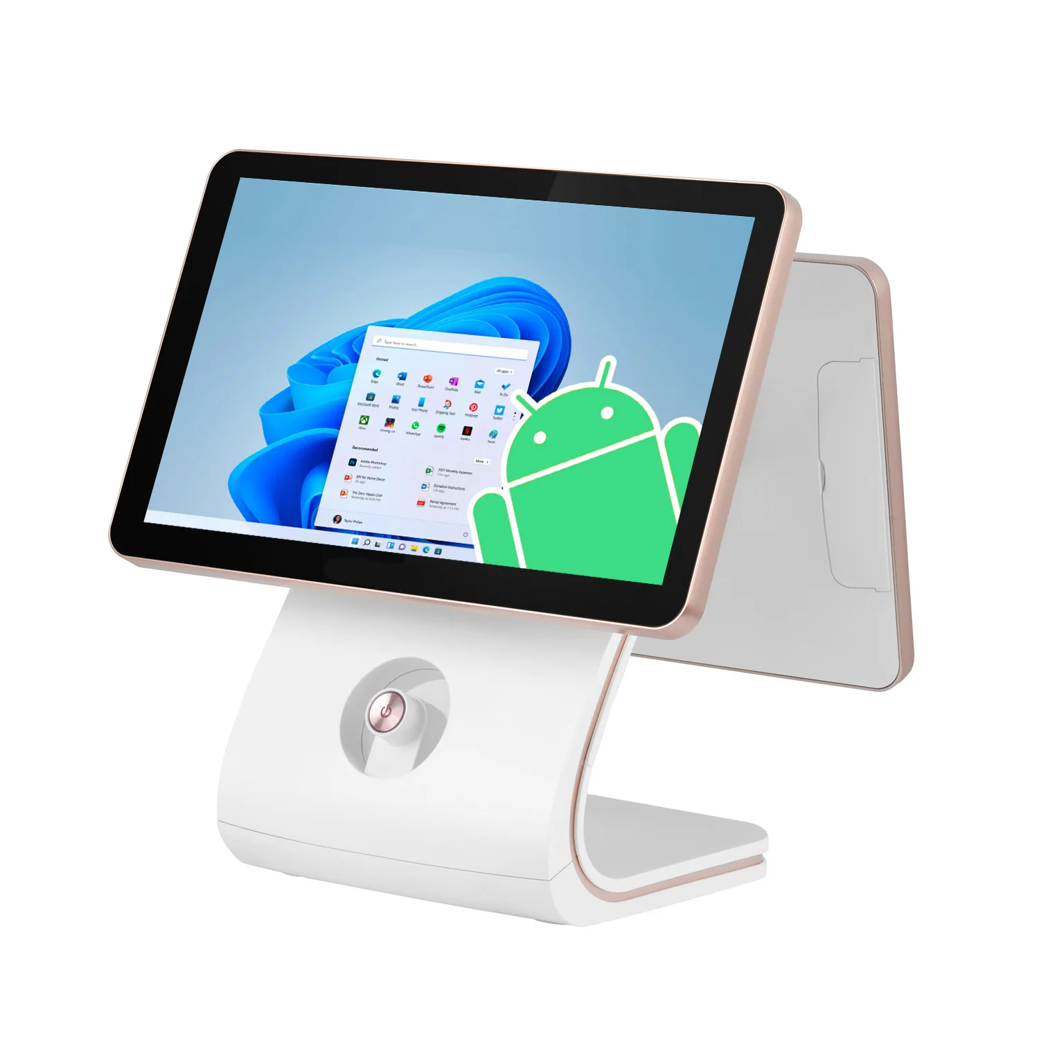 15' Pos Machine Nfc Dual Screen All in One Point of Sale System