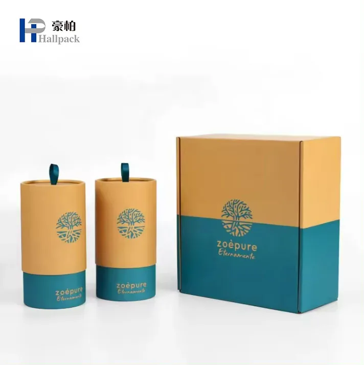 Recyclable Custom Logo Square Carton and Round Box Package Airplane Boxes Luxury Gift Paper Boxes for Tea