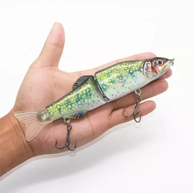 2019 new style 180mm 64g trout glide jointed swim bait custom fishing lure