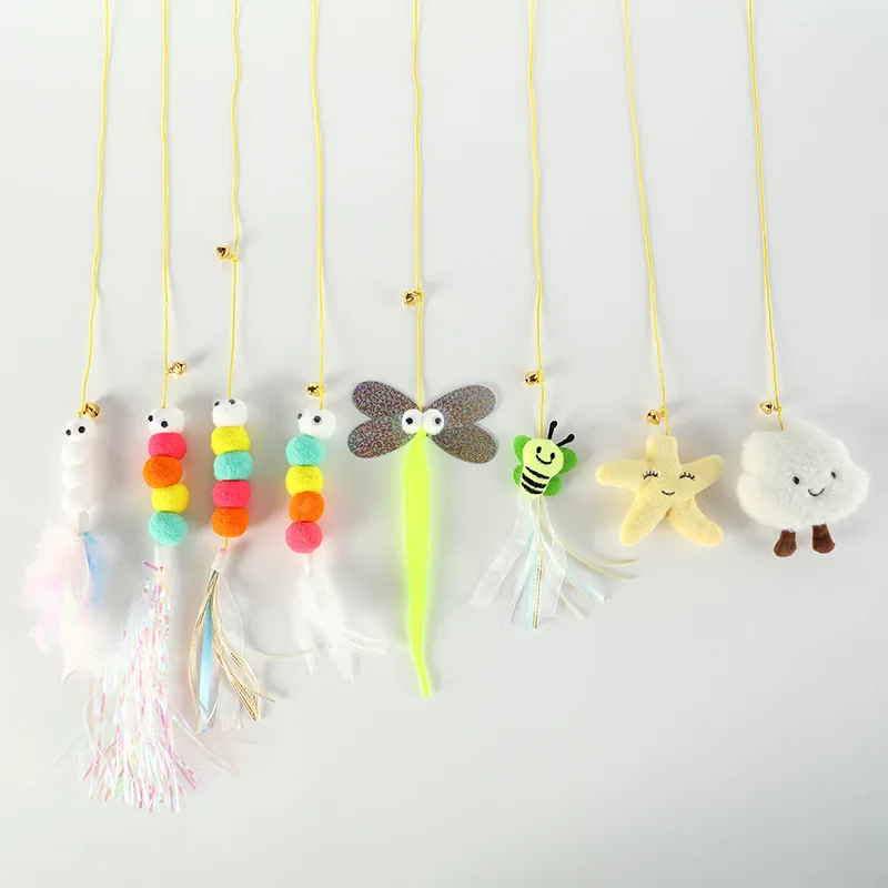 DRESSPET Eco Friendly Hand Made Squishy Unique Soft Cute Stuffed Animal Cat Accessories Teasing Interactive Plush Toy