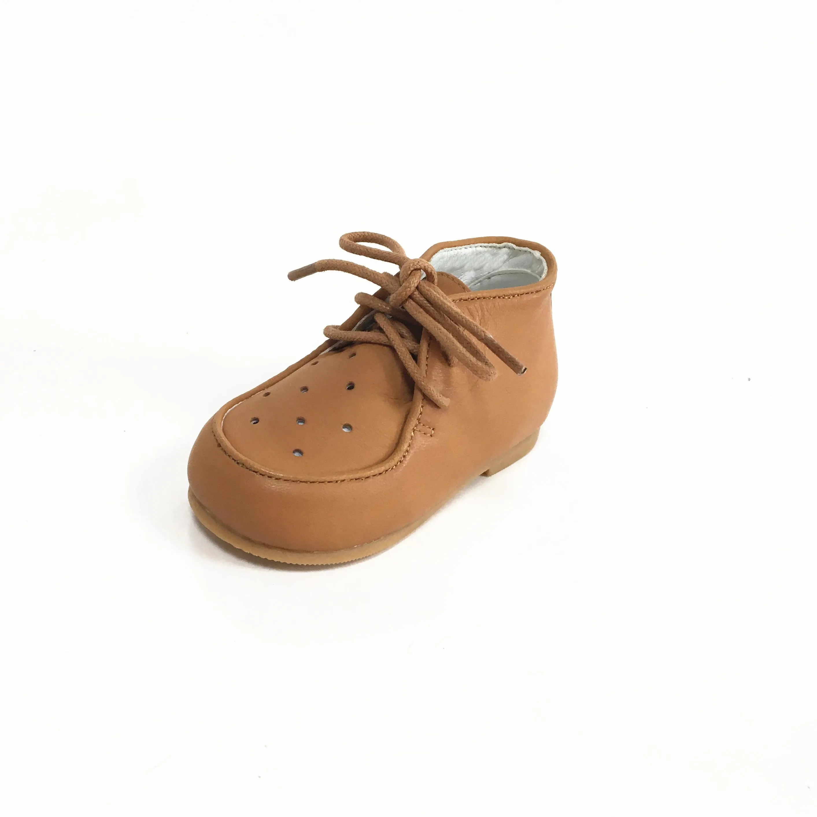 2022 Новое поступление высококачественные кожаные туфли с отверстиями на шнуровке для маленьких девочек Кожаные Туфли синие детские повседневные туфли