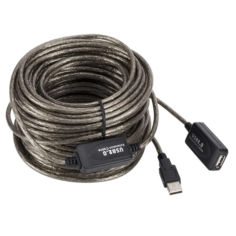  20 м (65 футов) USB 2 0 A папа-мама Активный удлинитель Ретранслятор
