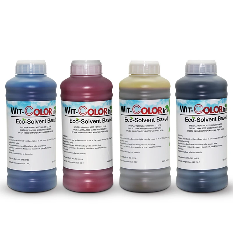 Good Quality 1000ml Eco Solvent Ink For Dx5 Dx7 Xp600 Tx800 I3200 Printhead Eco Solvent Ink