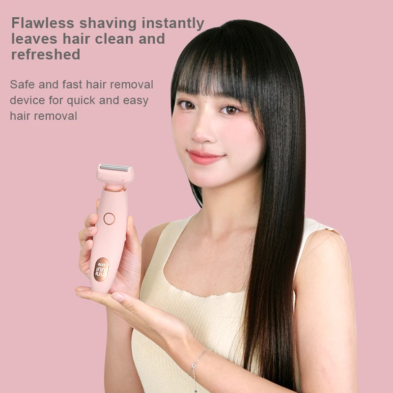 Hair Removal Device Waterproof Wet & Dry Cordless Razor Rechargeable Hair Removal Kit Beauty Lady Electric Shaver